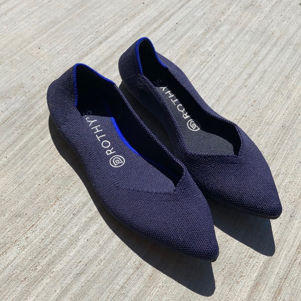 Rothy's Pointy Toe "The Point" Flat - Size 8